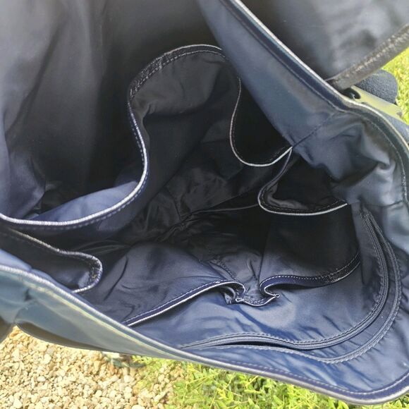 Tory Burch Billy Nylon Messenger Diaper Baby Bag Navy Crossbody Adjustable - Picture 7 of 11